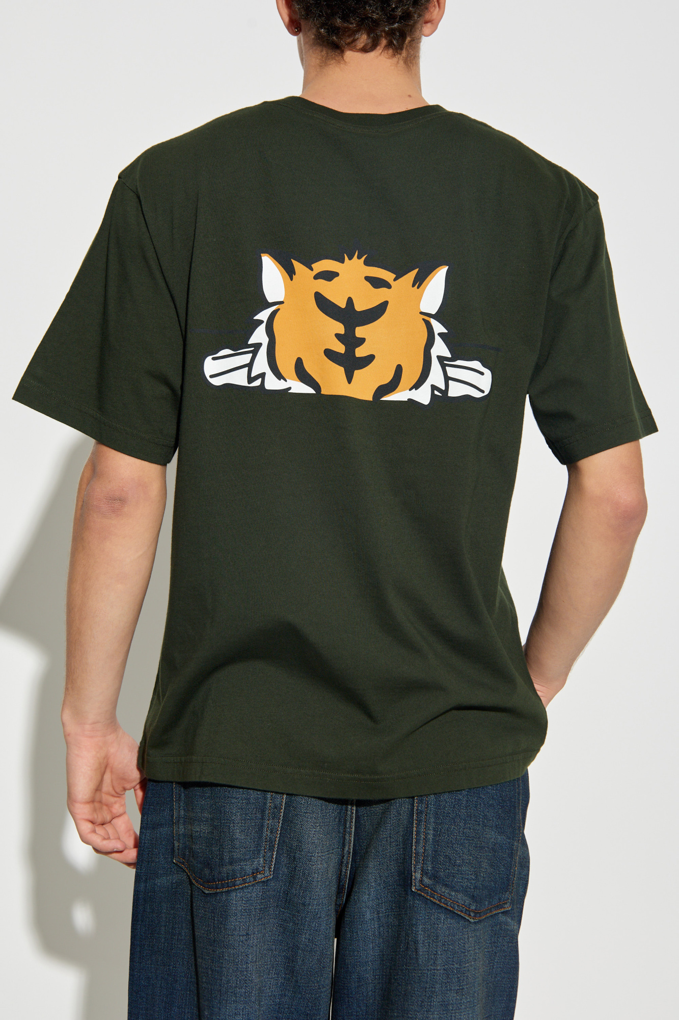 KENZO｜ (FF5 5TS528 4SG 99J) Green T-shirt with logo Kenzo - Vitkac France